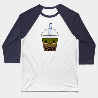 Cute matcha bubble tea Baseball T-Shirt